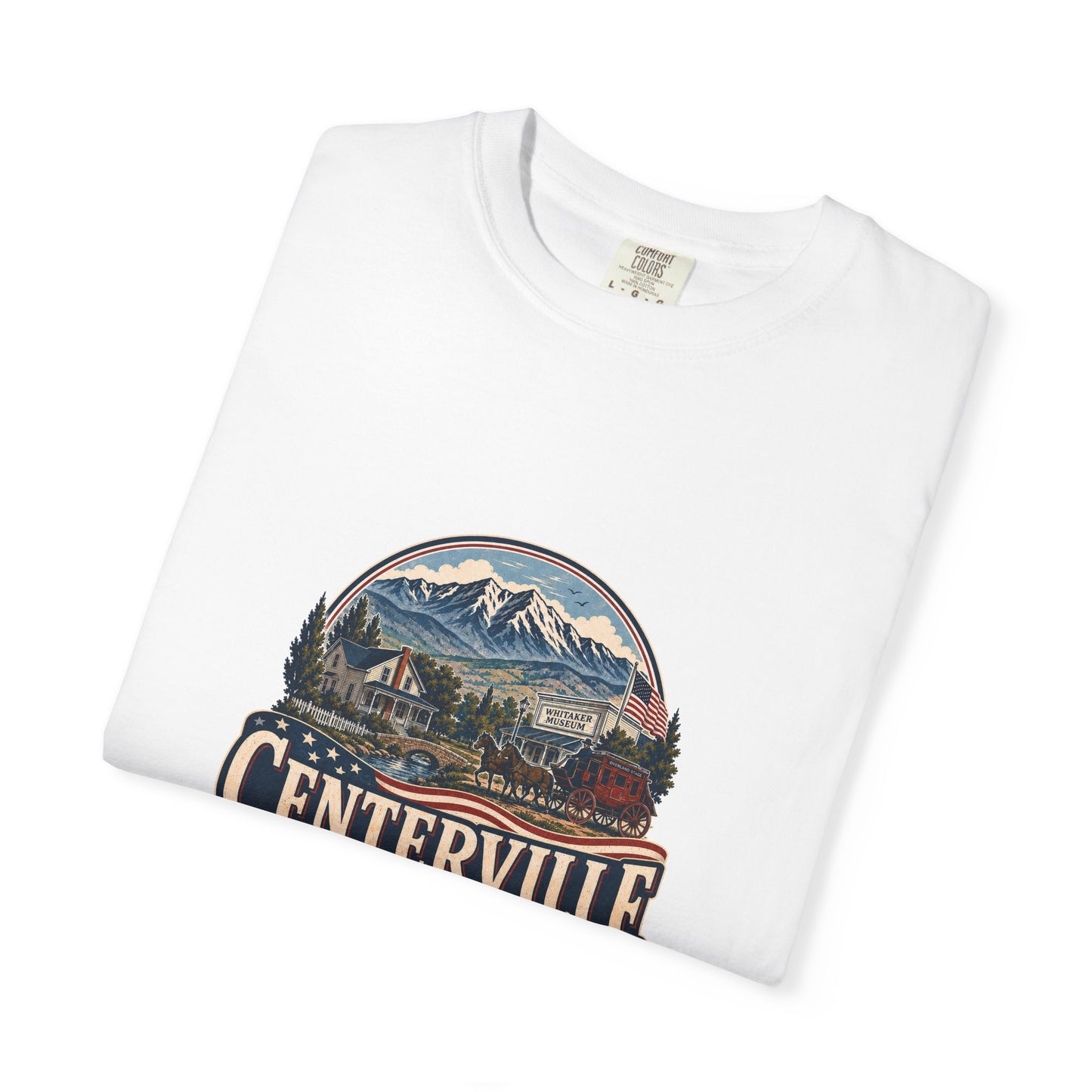 Centerville City Spirit Tee · Celebrating America's 250th