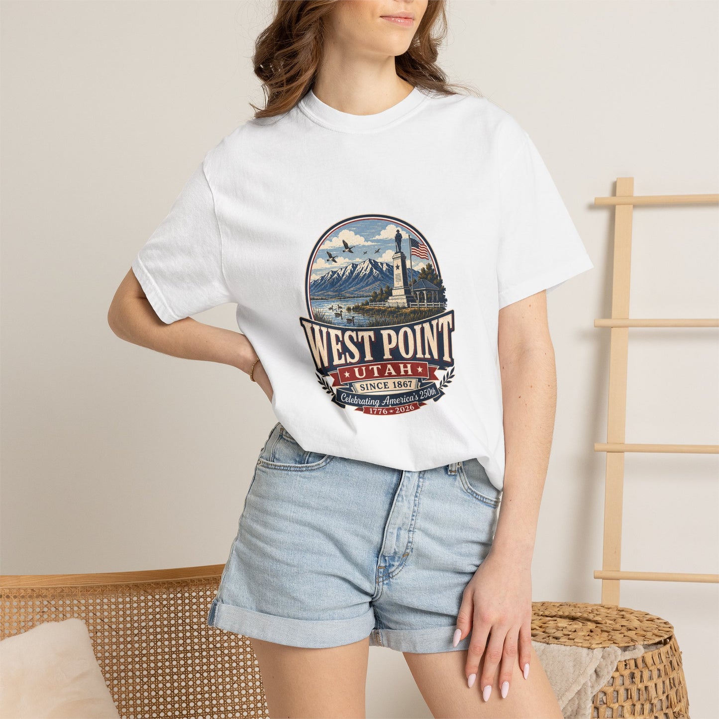 West Point City Spirit Tee · Celebrating America's 250th