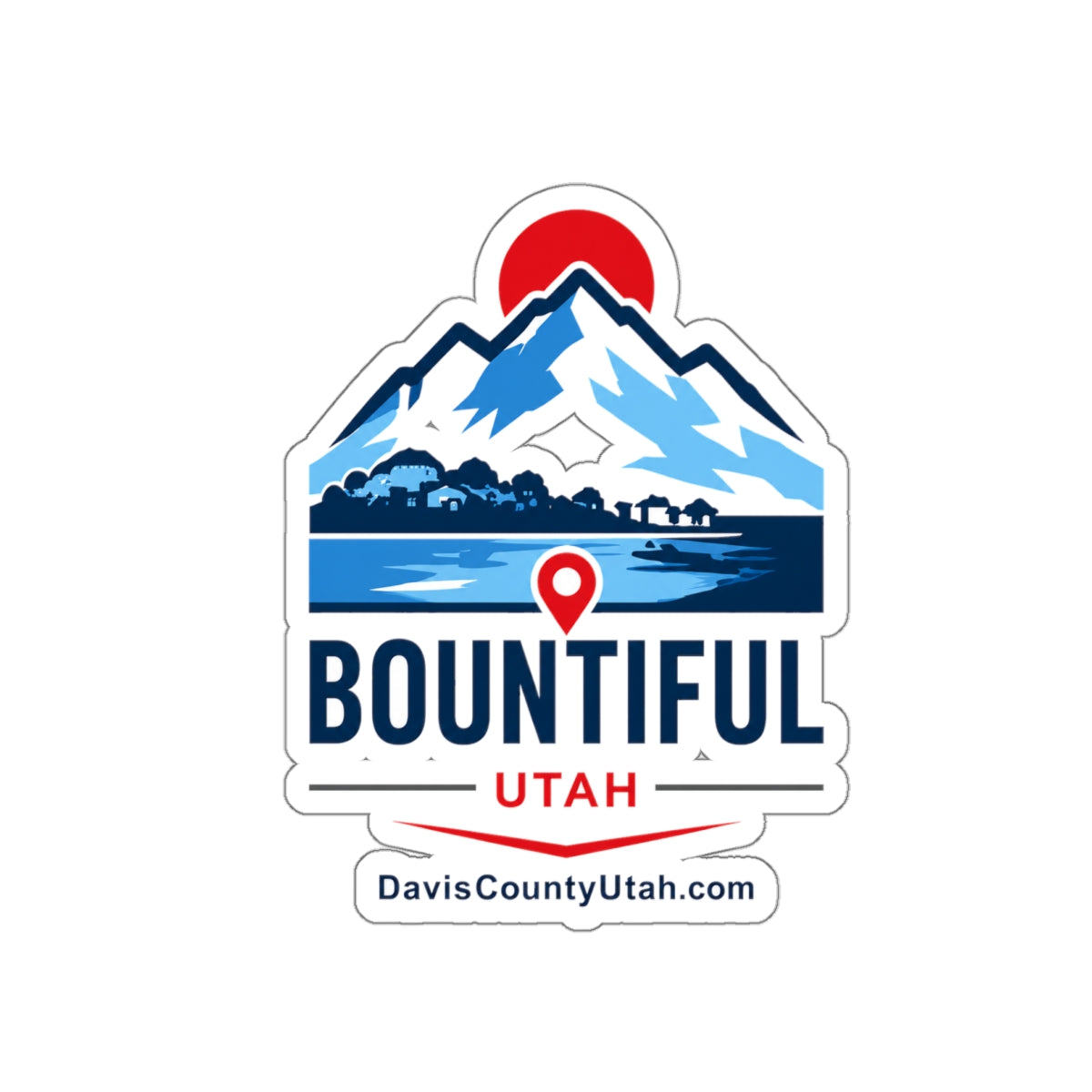 Bountiful, Utah Die-Cut Sticker
