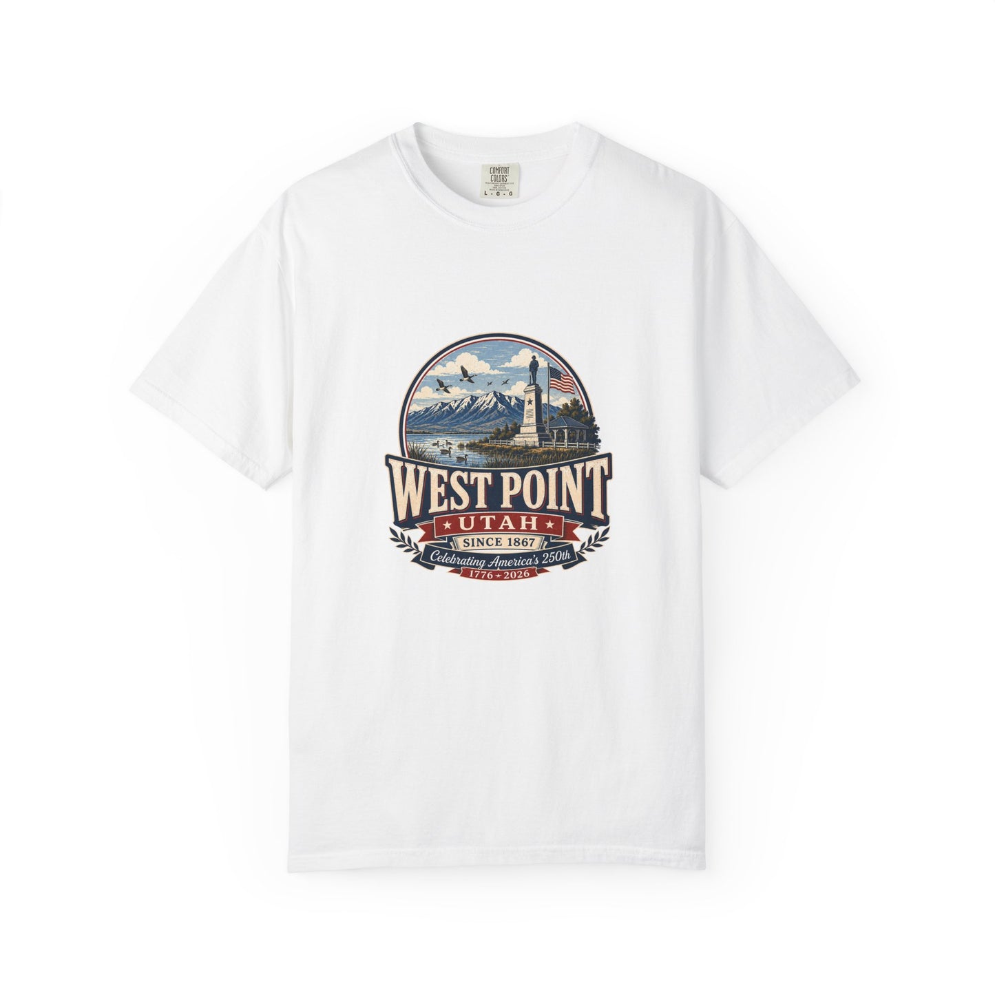 West Point City Spirit Tee · Celebrating America's 250th