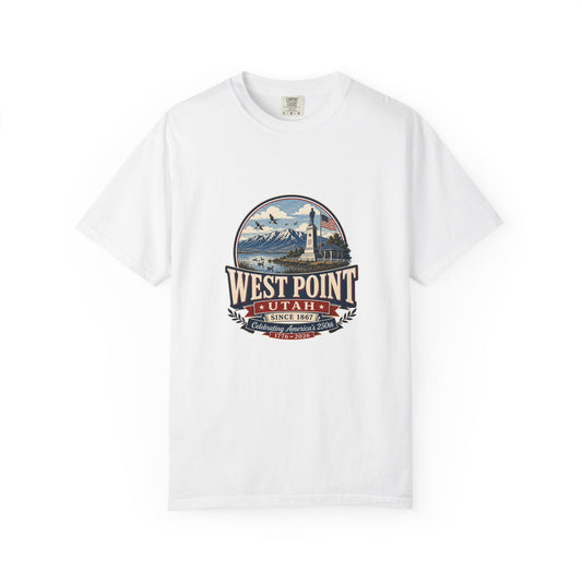 West Point City Spirit Tee · Celebrating America's 250th