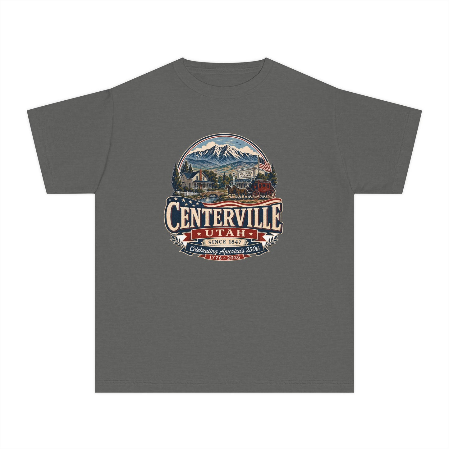 Centerville City Spirit Tee · Youth · Celebrating America's 250th