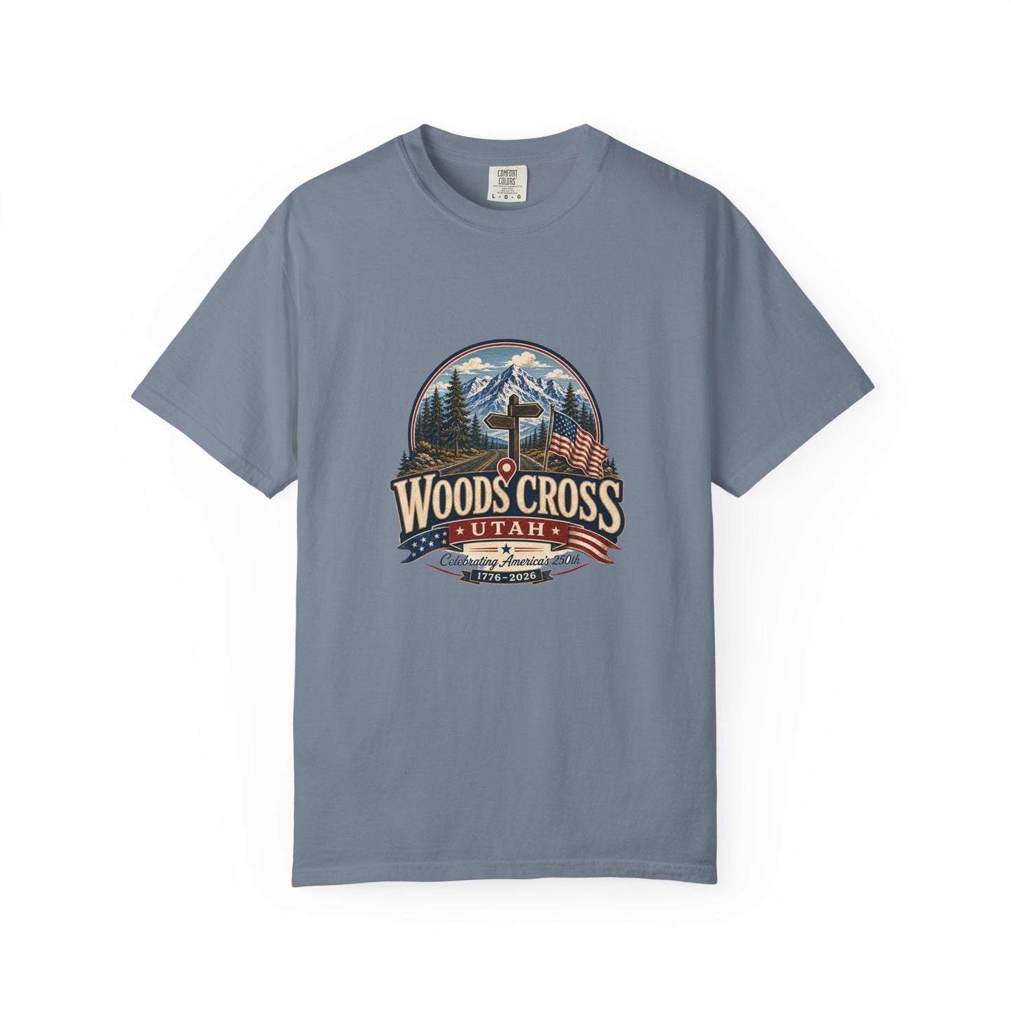 Woods Cross City Spirit Tee · Celebrating America's 250th