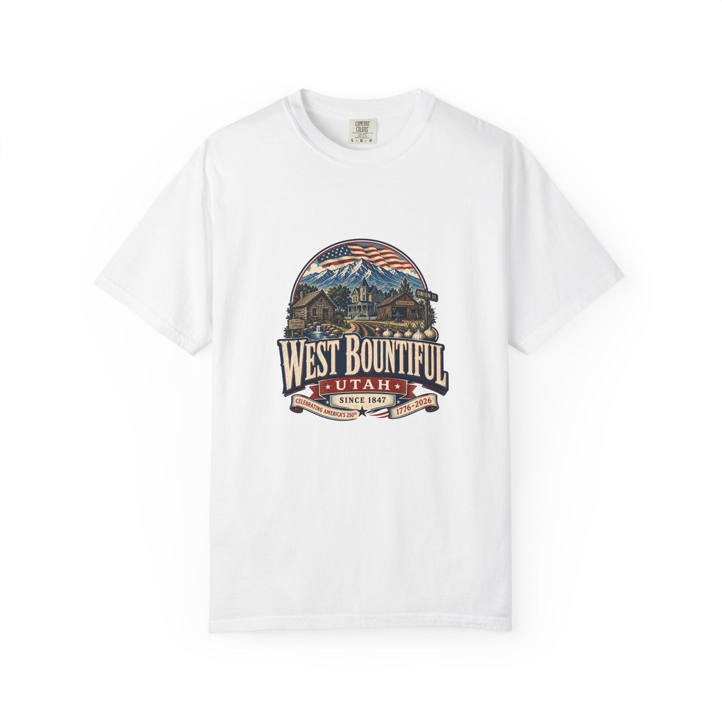West Bountiful City Spirit Tee · Celebrating America's 250th