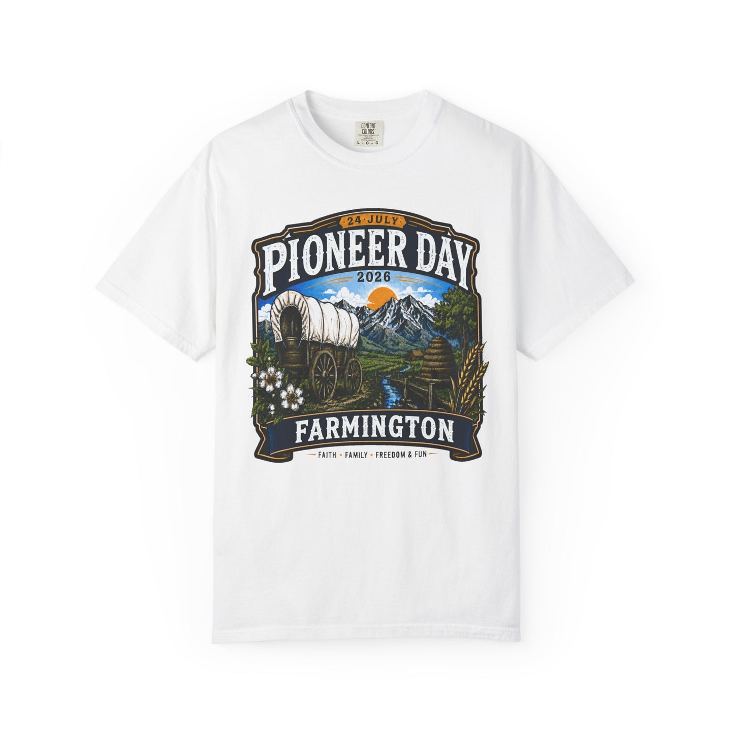 Farmington Pioneer Day Tee · 24 July 2026