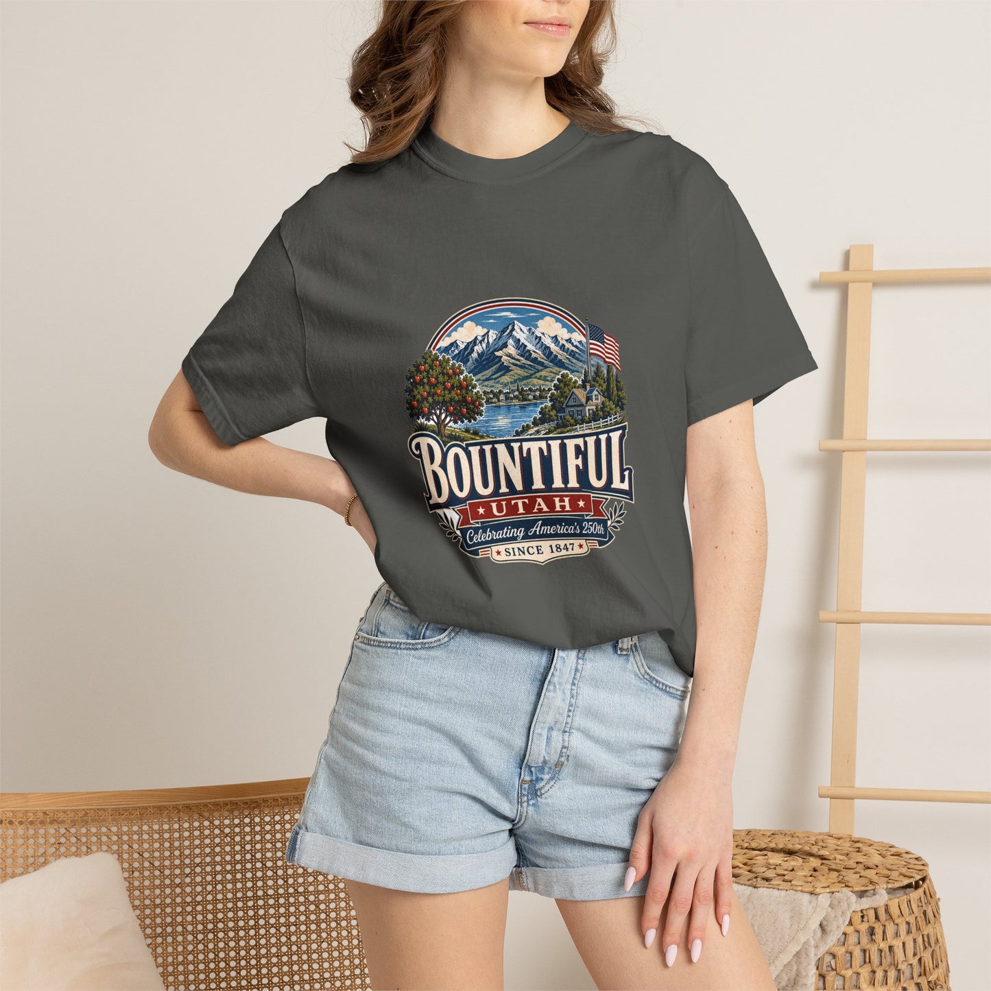 Bountiful City Spirit Tee · Celebrating America's 250th