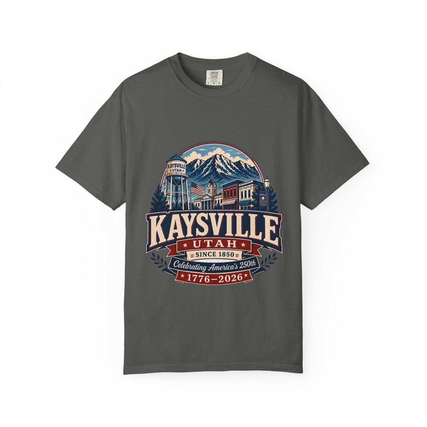 Kaysville City Spirit Tee · Celebrating America's 250th