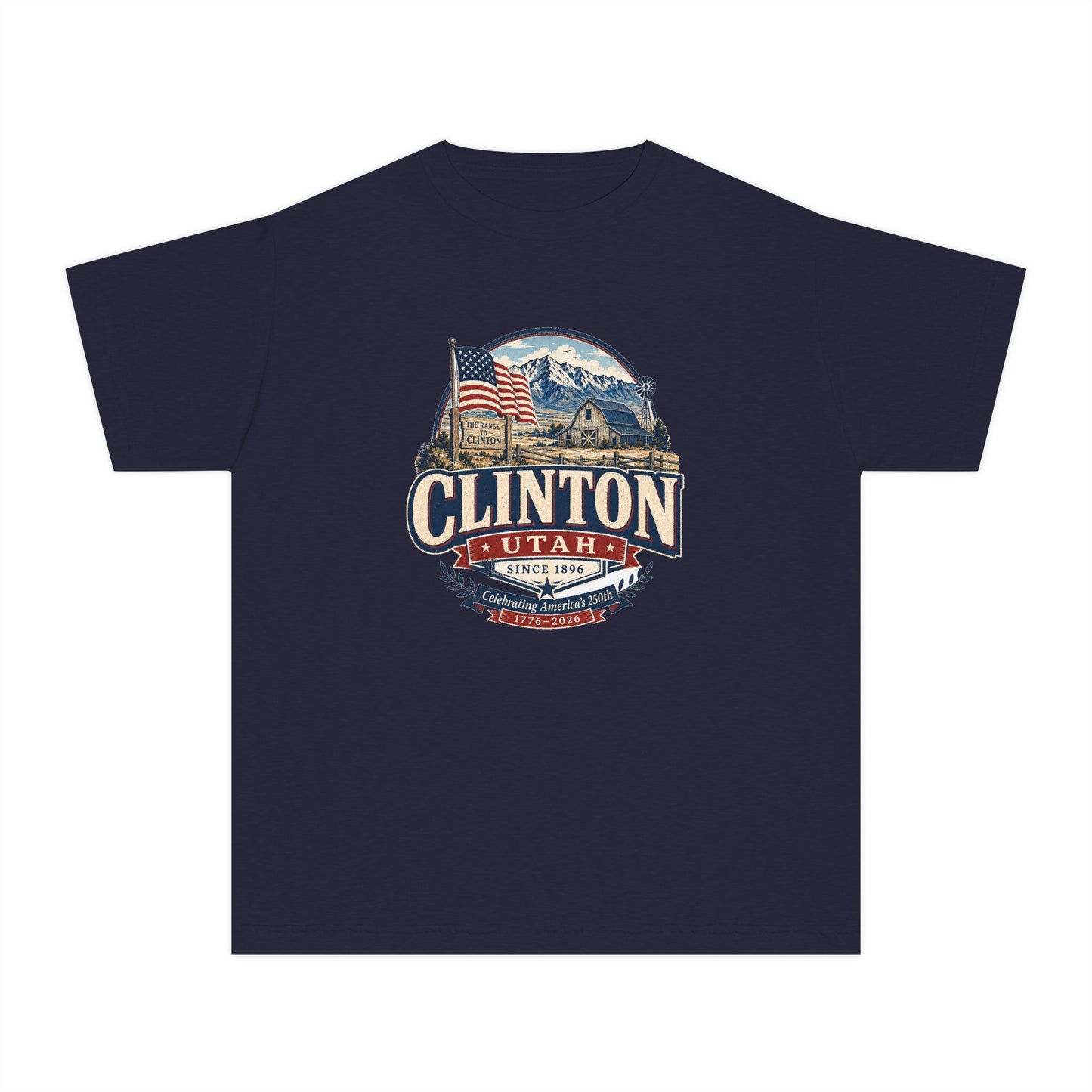 Clinton City Spirit Tee · Youth · Celebrating America's 250th