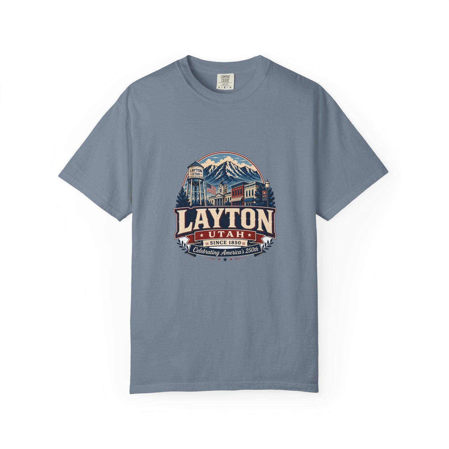 Layton City Spirit Tee · Celebrating America's 250th