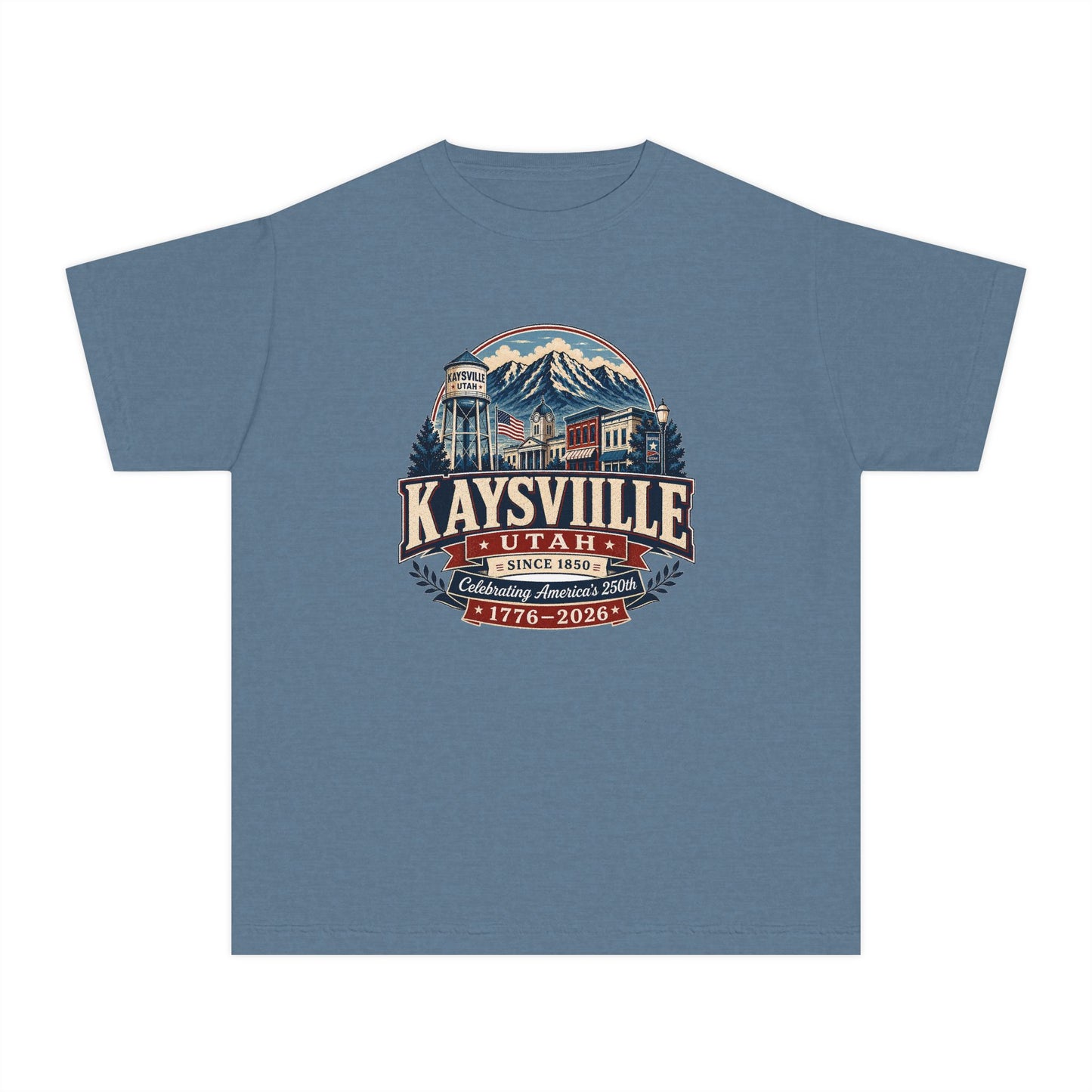 Kaysville City Spirit Tee · Youth · Celebrating America's 250th
