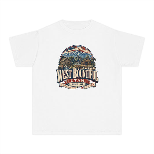 West Bountiful City Spirit Tee · Youth · Celebrating America's 250th