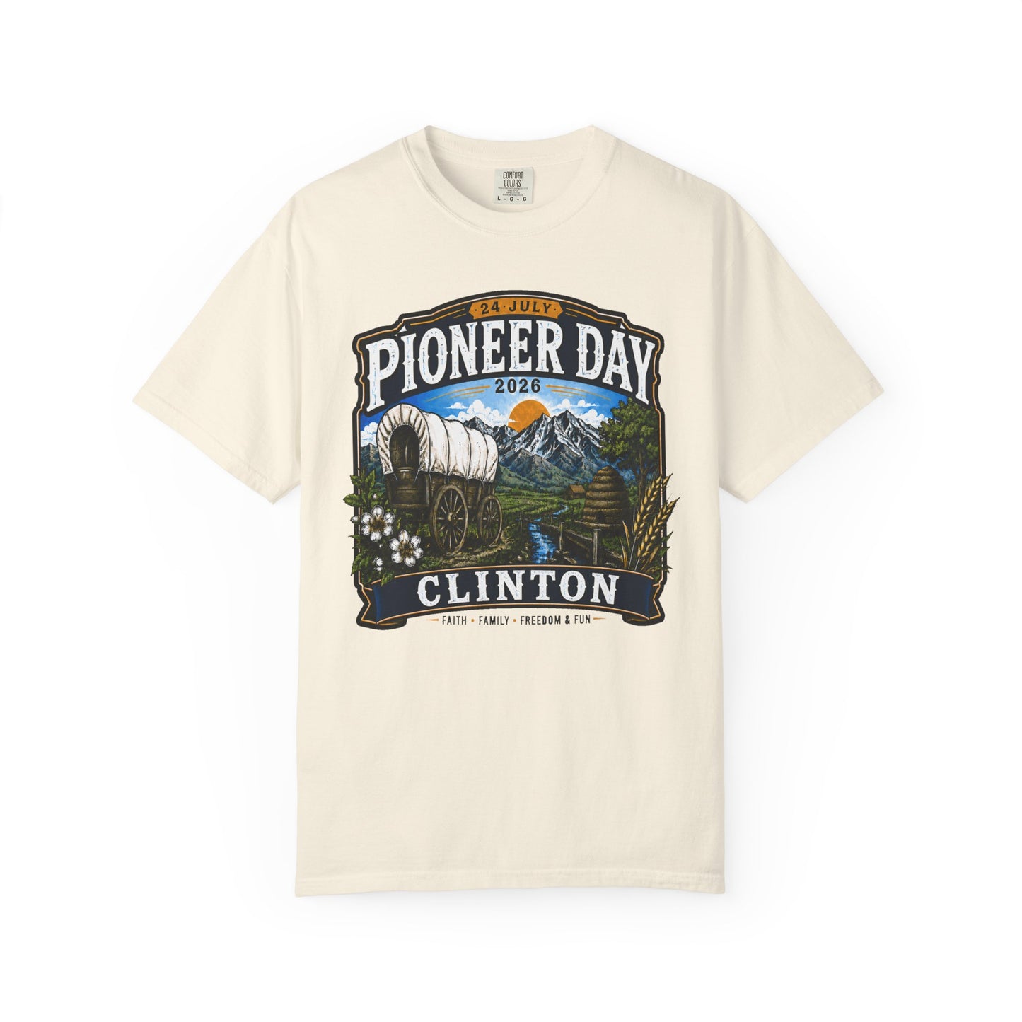 Clinton Pioneer Day Tee · 24 July 2026