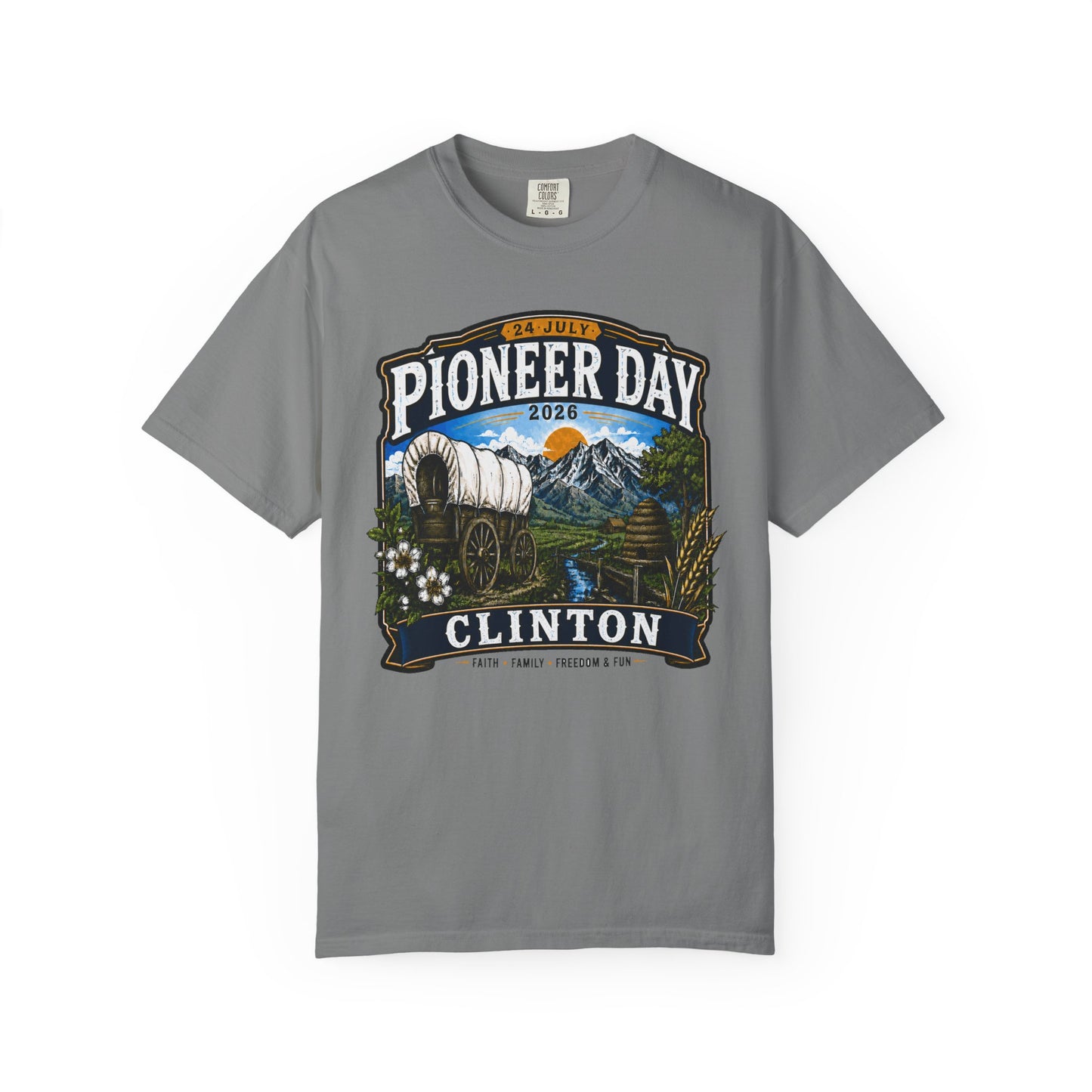 Clinton Pioneer Day Tee · 24 July 2026