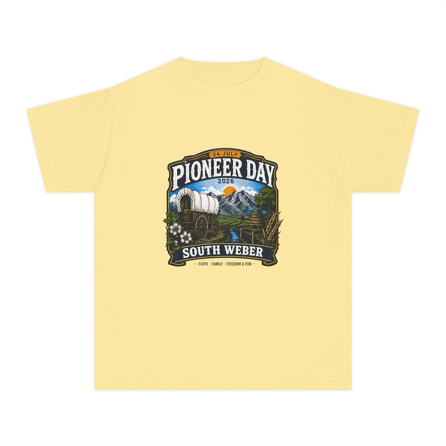 South Weber Pioneer Day Tee · Youth · 24 July 2026