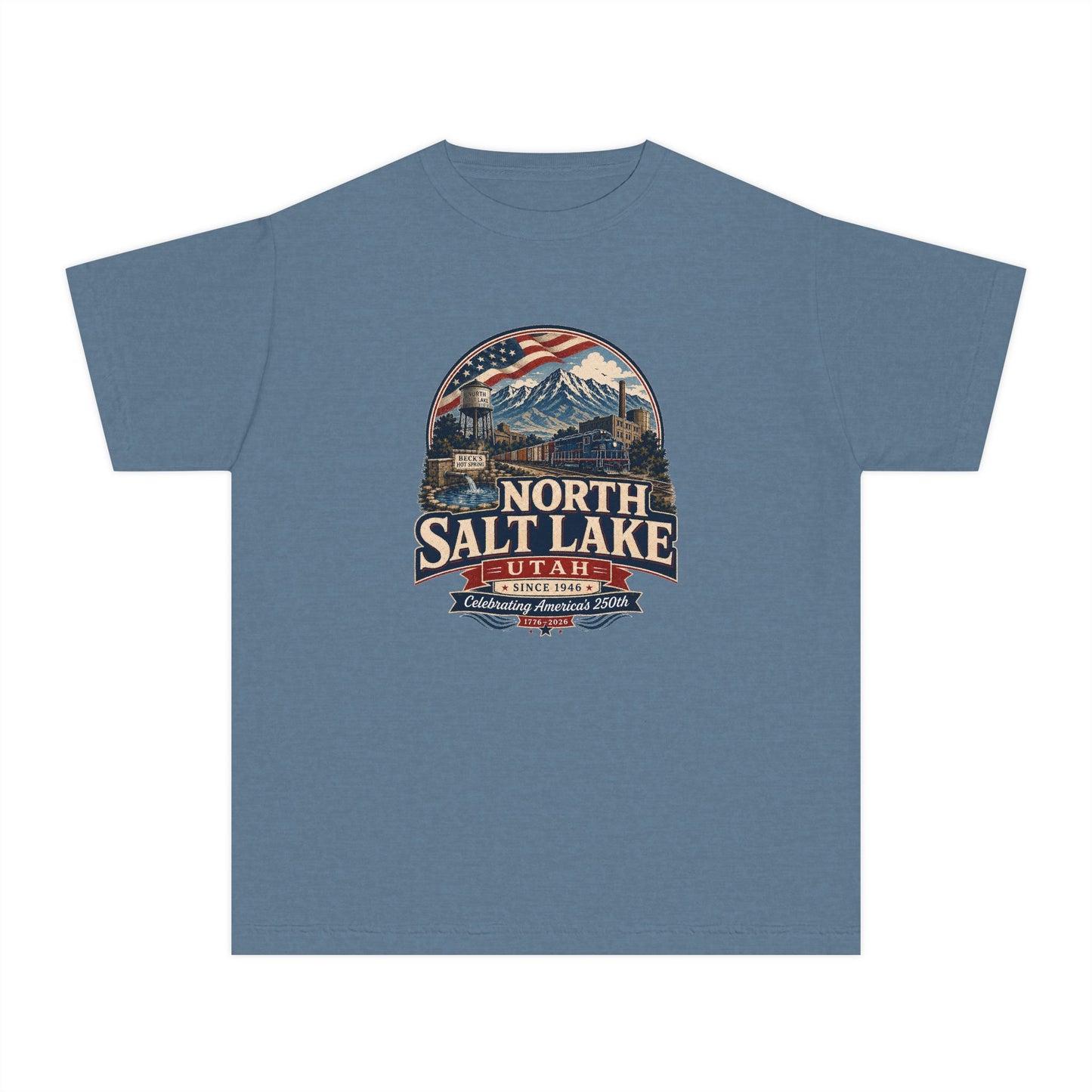 North Salt Lake City Spirit Tee · Youth · Celebrating America's 250th