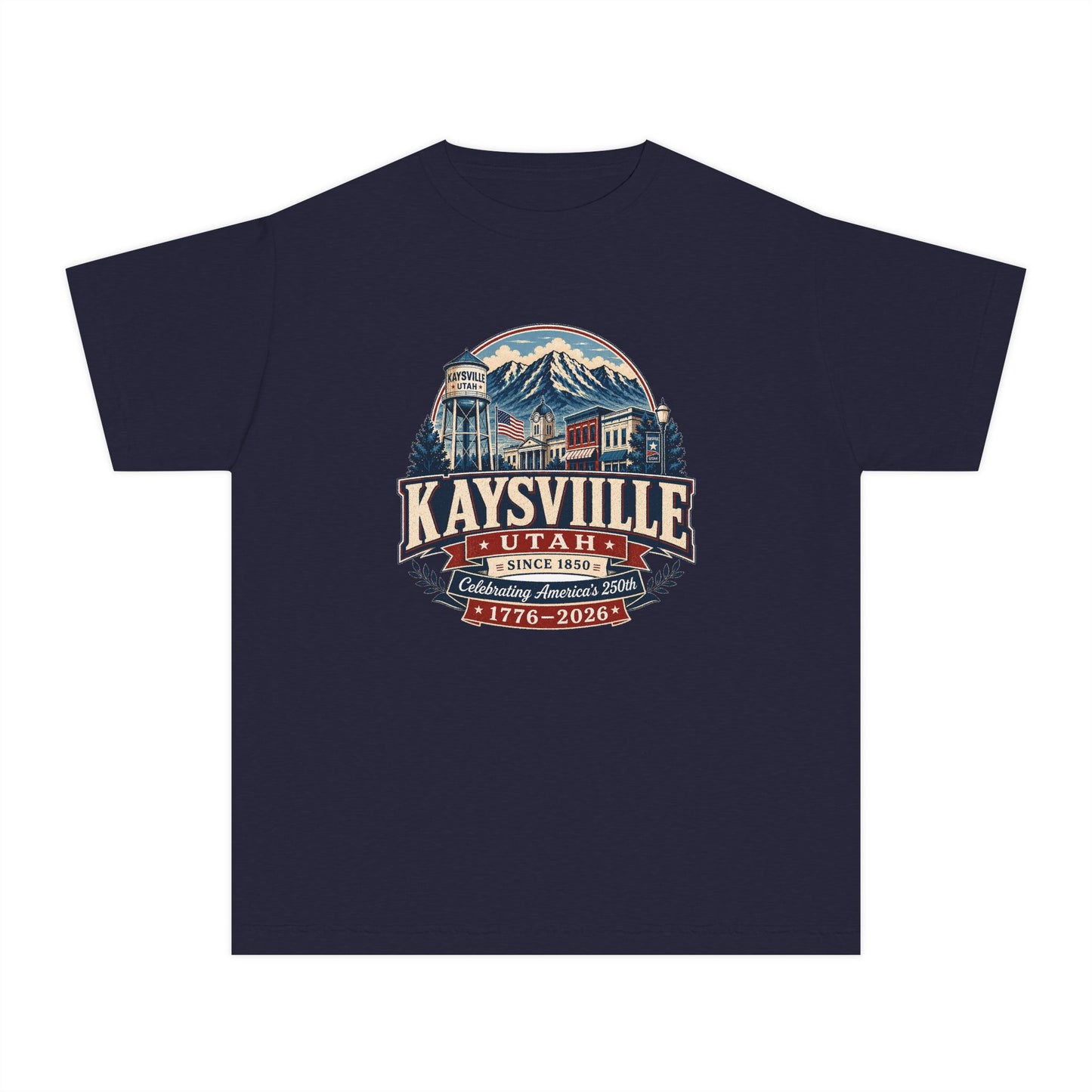 Kaysville City Spirit Tee · Youth · Celebrating America's 250th
