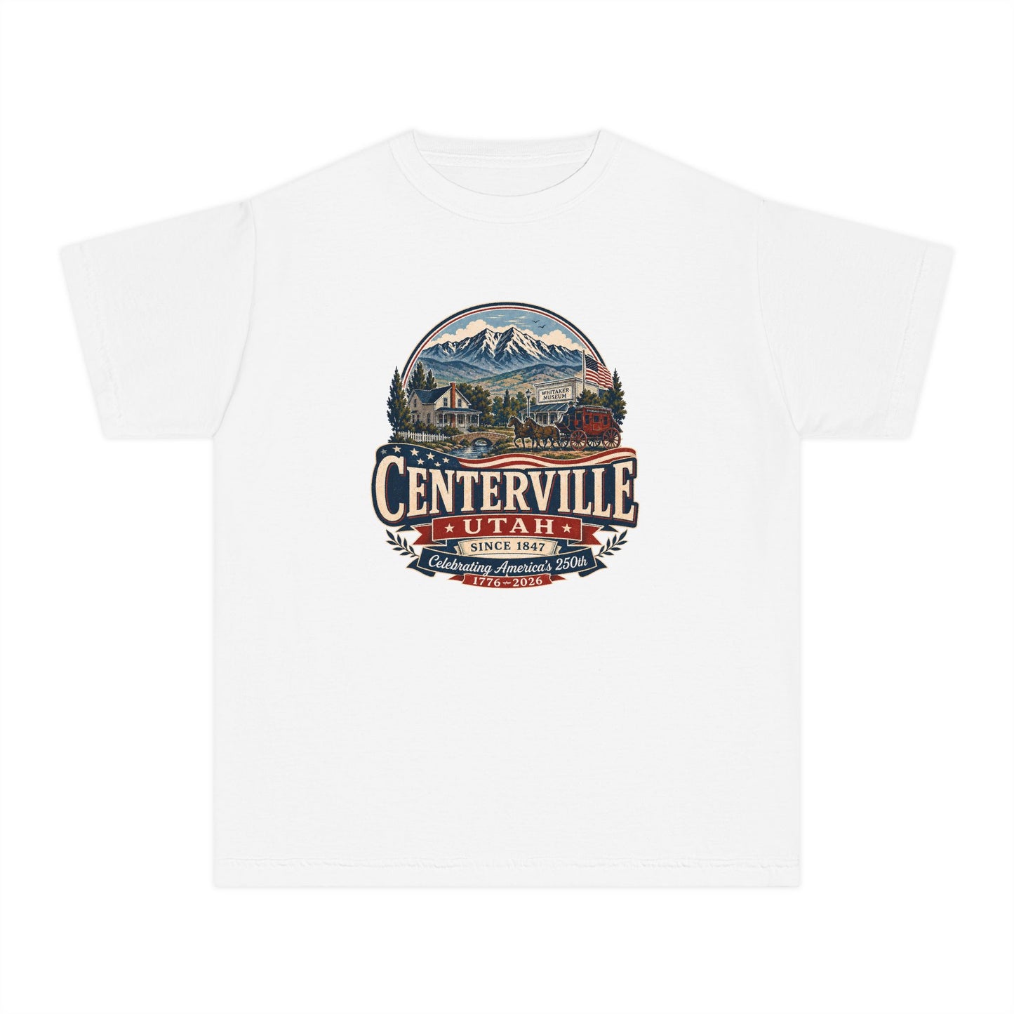 Centerville City Spirit Tee · Youth · Celebrating America's 250th