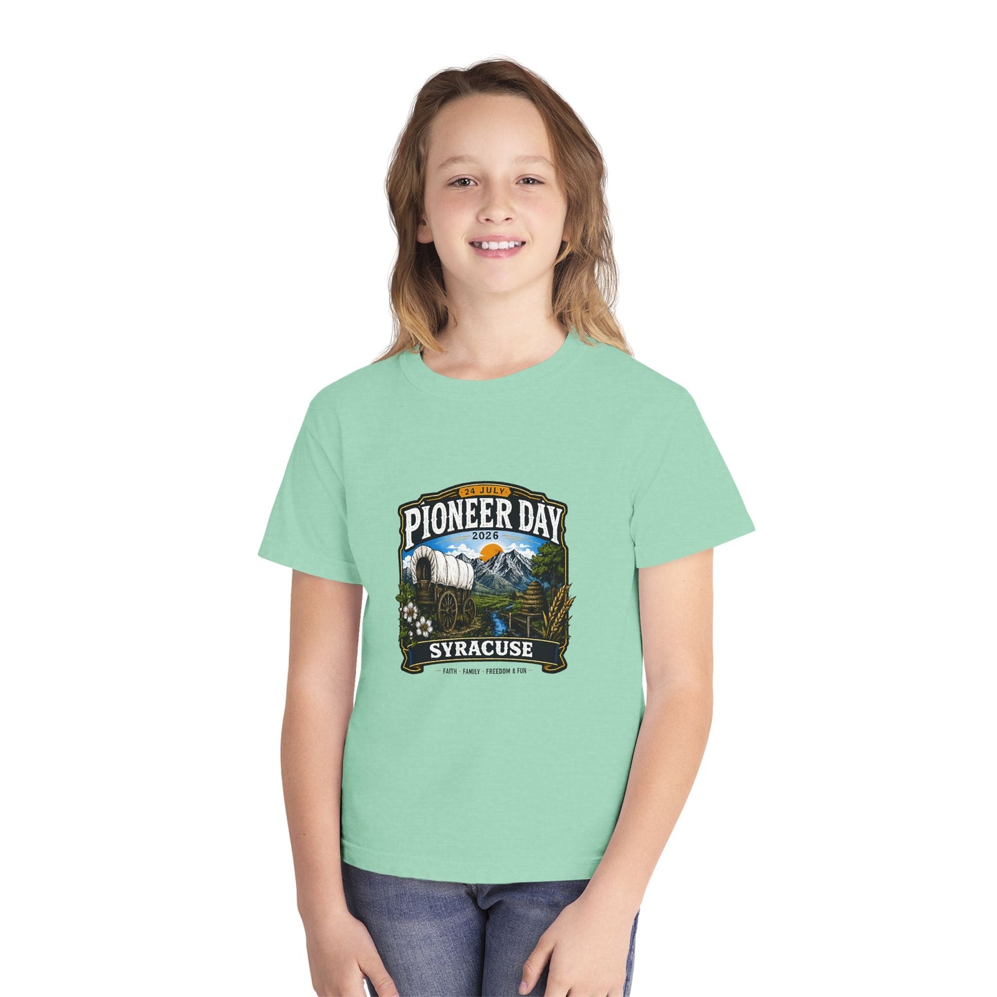 Syracuse Pioneer Day Tee · Youth · 24 July 2026