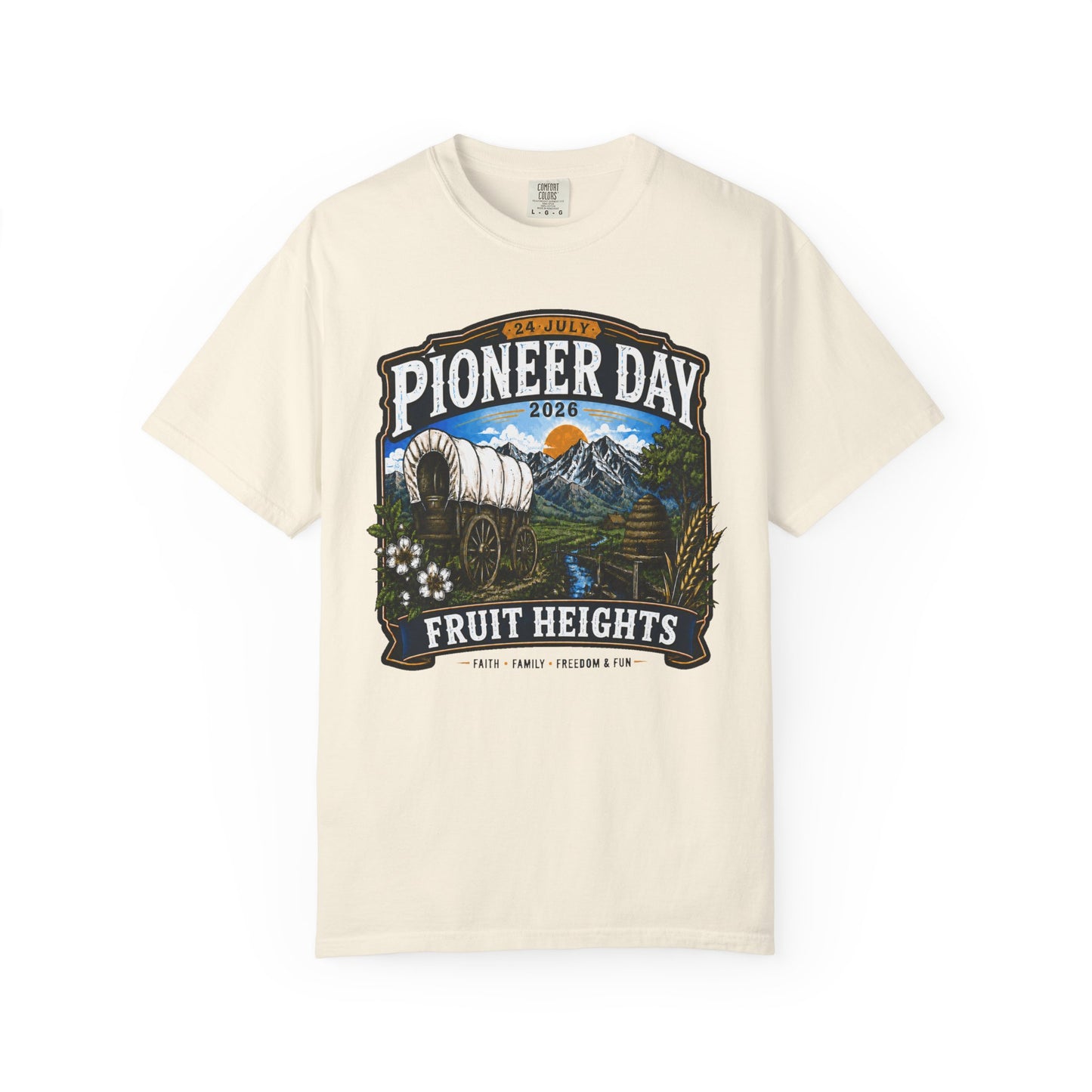 Fruit Heights Pioneer Day Tee · 24 July 2026