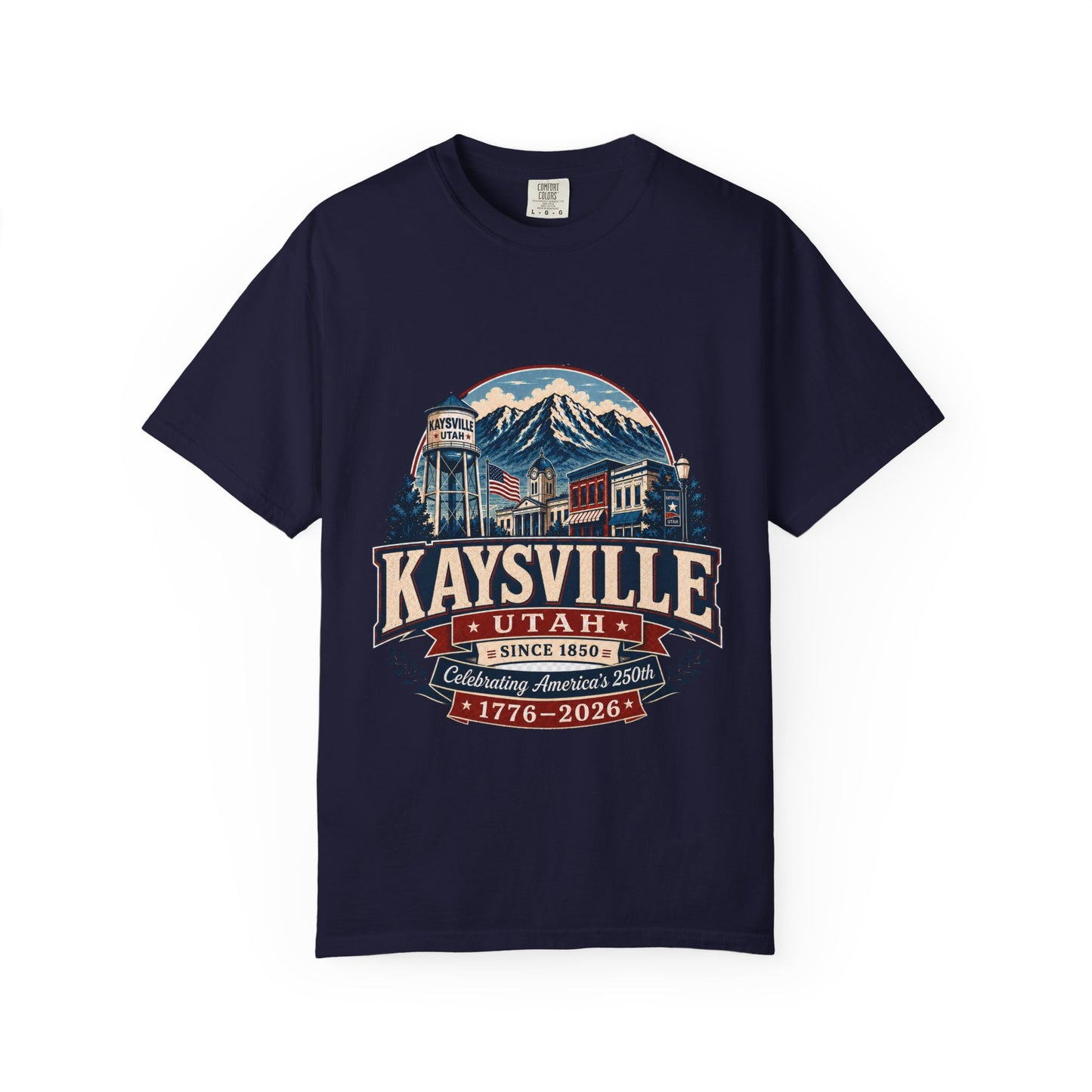 Kaysville City Spirit Tee · Celebrating America's 250th