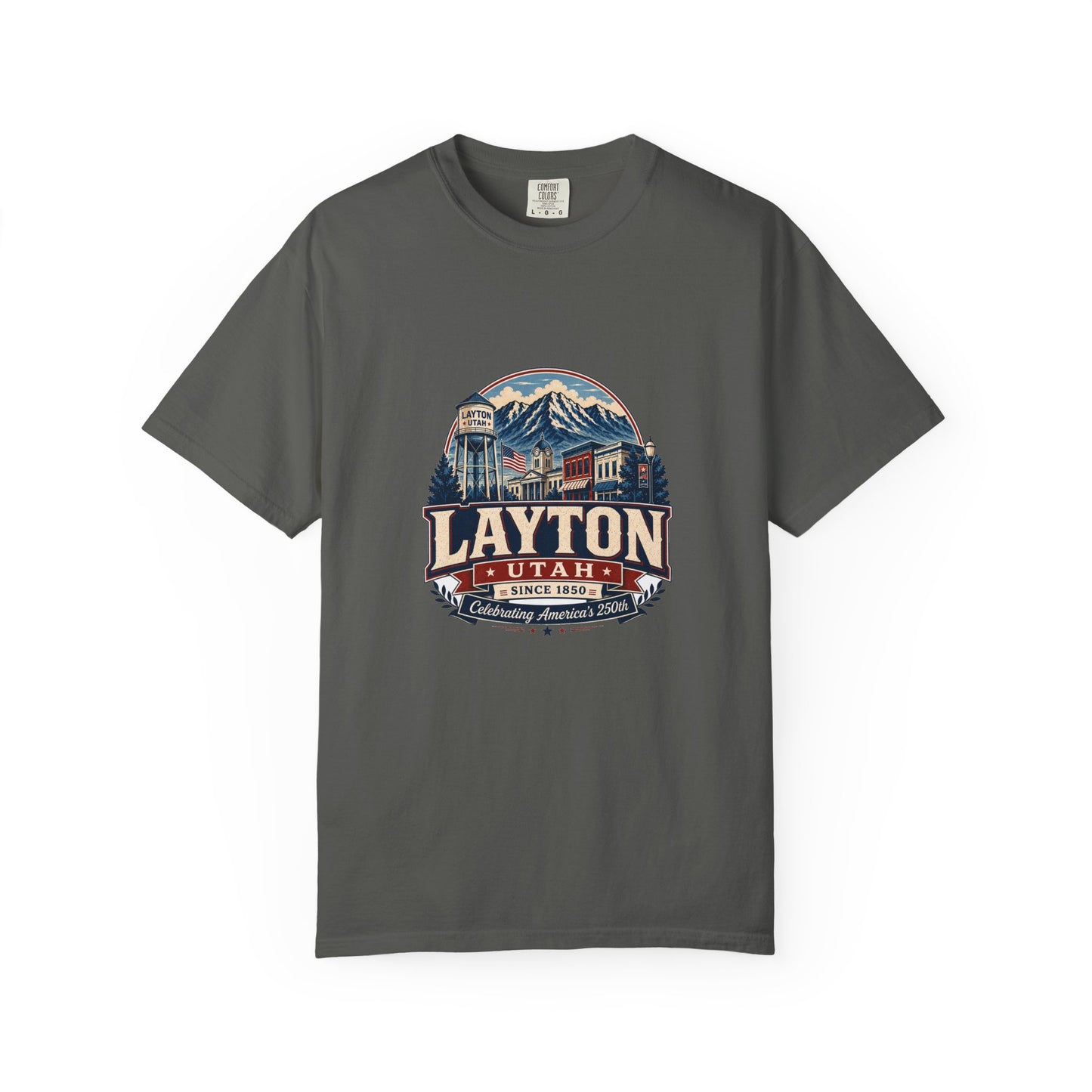 Layton City Spirit Tee · Celebrating America's 250th
