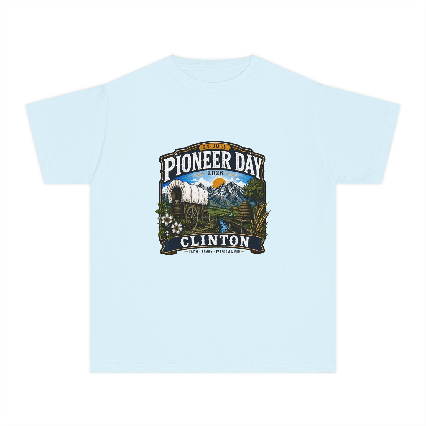 Clinton Pioneer Day Tee · Youth · 24 July 2026