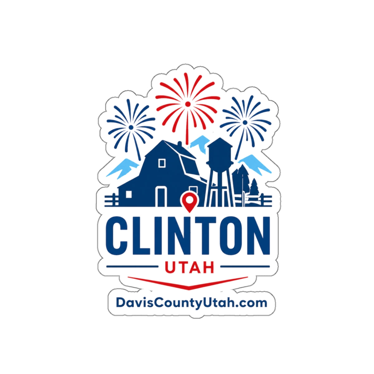 Clinton, Utah Die-Cut Sticker