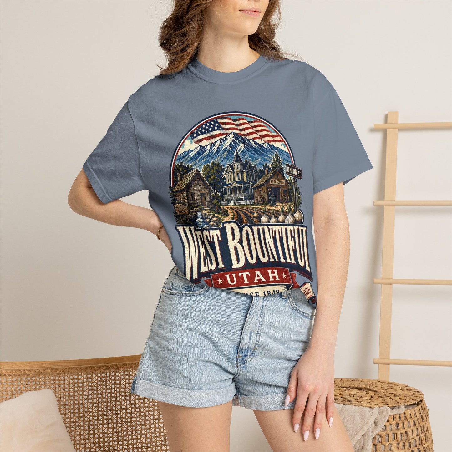 West Bountiful City Spirit Tee · Celebrating America's 250th