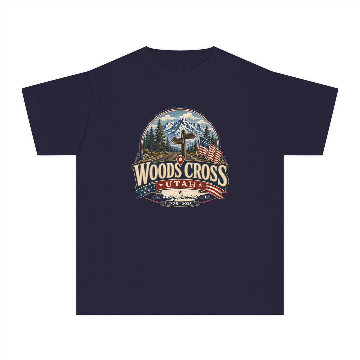 Woods Cross City Spirit Tee · Youth · Celebrating America's 250th