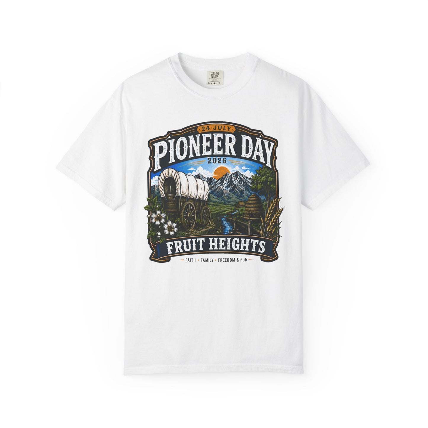 Fruit Heights Pioneer Day Tee · 24 July 2026